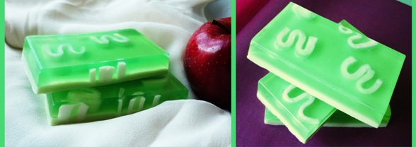 Мыло с ароматом зелёного яблока - 190 р. (арт. B7)